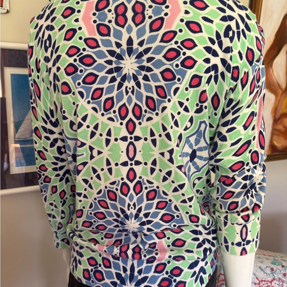 Talbots Colorful Patterned Cardigan - Picture 2 of 4